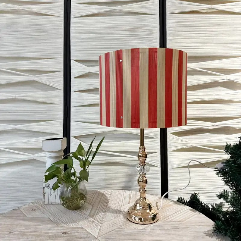 bamboo lampshade striped design modern elegant artistic - Temu
