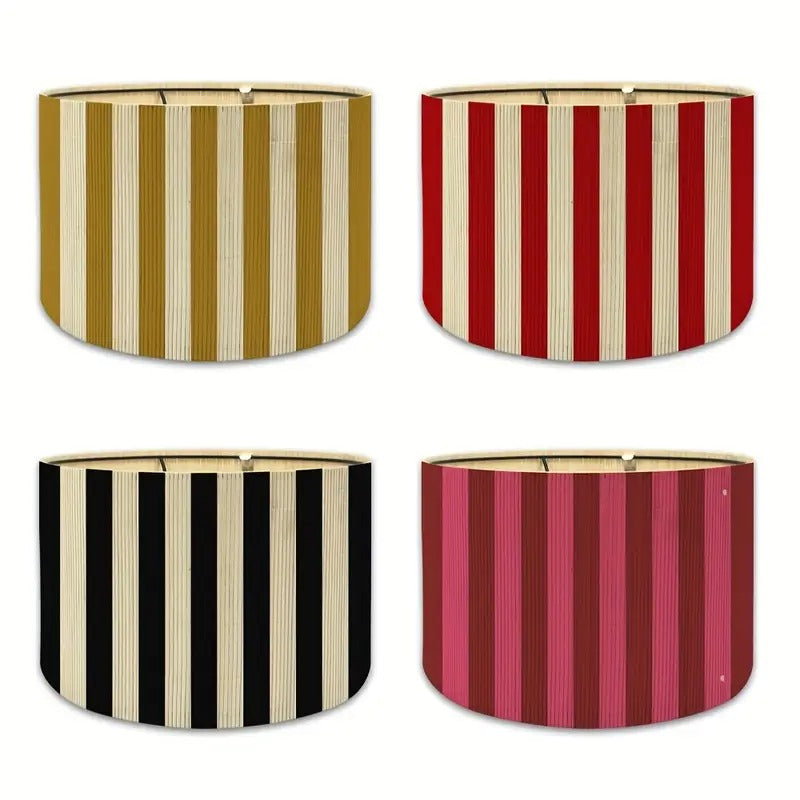 bamboo lampshade striped design modern elegant artistic - Temu