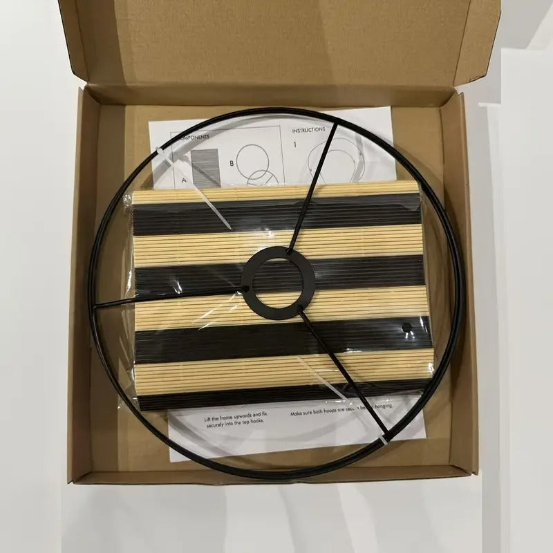 bamboo lampshade striped design modern elegant artistic - Temu