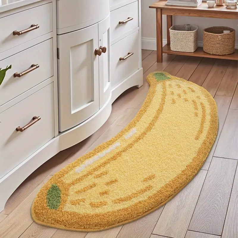 banana shaped plush area mat ² thick - Temu