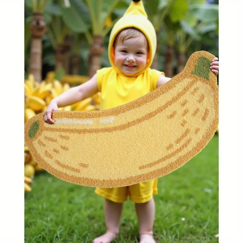 banana shaped plush area mat ² thick - Temu