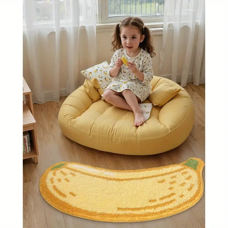 banana shaped plush area mat ² thick - Temu
