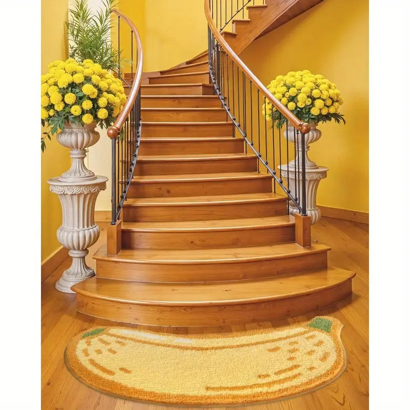 banana shaped plush area mat ² thick - Temu
